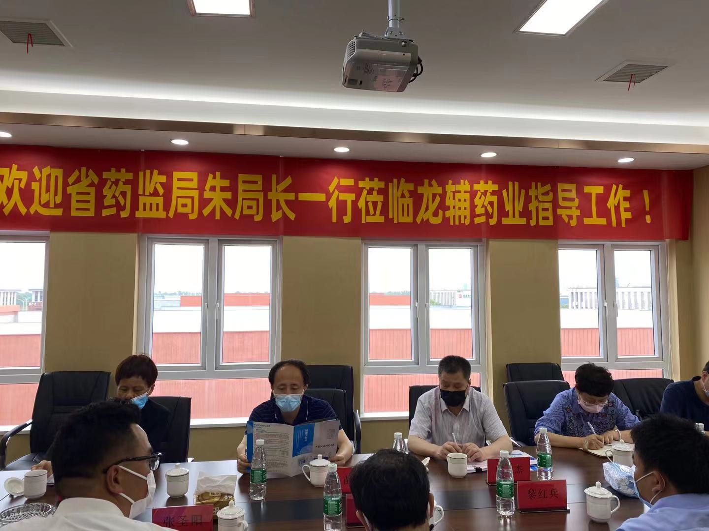 湖北省藥品監(jiān)督管理局朱與杰副局長一行來公司調研